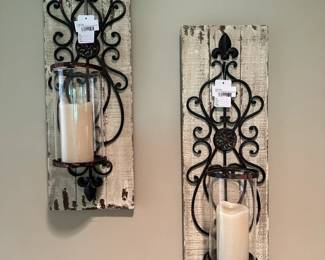Pier 1 Candle Wall Sconce (A), Pier 1 Candle Wall Sconce (B)
