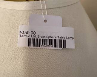 Sarreid Ltd. Brass Sphere Table Lamp