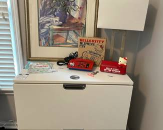 Magnetic Office File Wall Storage, 1985 Sanrio Hello Kitty Telephone