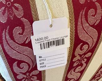 Clawed Foot Chaise Lounge
