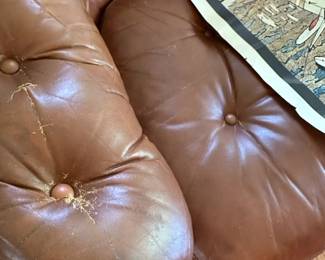 Leathervraft tufted sofa 