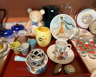 Teddy Bear Cookie Jar, White Horse Scotch Pitcher