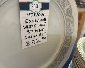 Mikasa Excelsior White Lace China