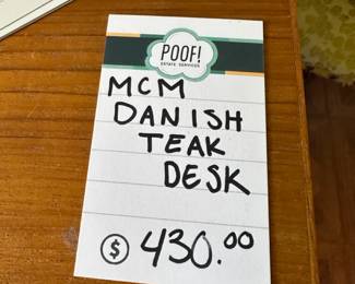 MCM Danish Møbler Teak Desk