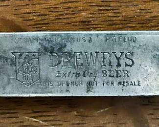  Vintage Drewry’s beer bottle opener 