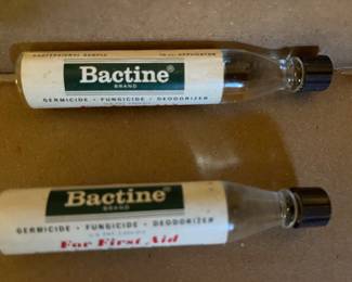 Vintage Bactine bottle, Miles Lab, Elkhart, IN