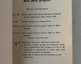 1923 Purdue Gala Week Booklet