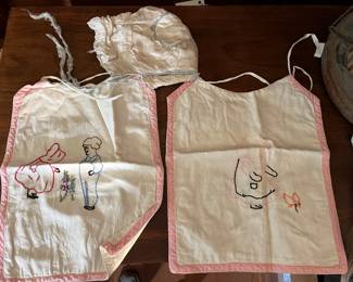 Antique Baby’s Bibs/Bonnet