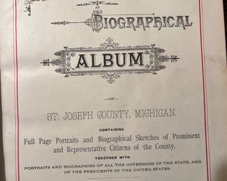 1889 Portrait and Biographical Album of St. Joseph County, Indiana