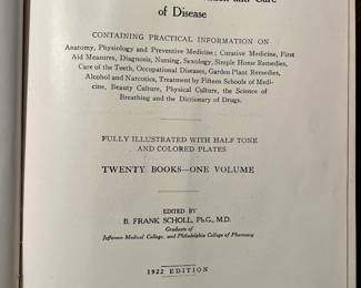 1922 Library of Health - Complete guide to prevention and cure of disease
