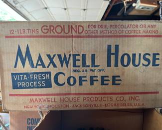 Vintage Maxwell House Coffee Box