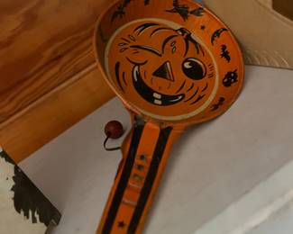 Vintage Halloween Pumpkin Noisemaker