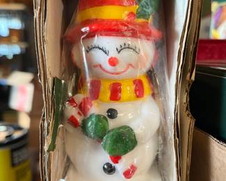 1979 NOS Snowman candle- Korea