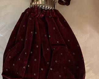 Vintage velvet purse
