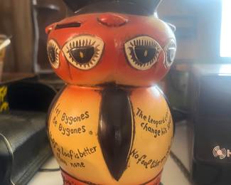 Vintage Owl Bank- Made in Japan