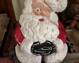 Vintage Ceramic Mold Santa