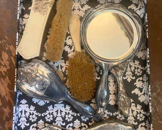 Antique Victorian Dresser Set