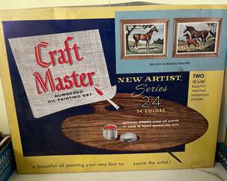 Vintage Paint By Number Kit 