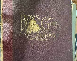 1889 Boys and Girls New Pictorial Library, Prose, Poetry and  Art