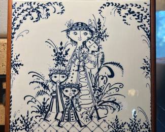 MCM Scandinavian Tile Trivet Bjorn Wiinblad