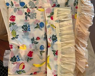 MCM Plastic Curtains - like new!