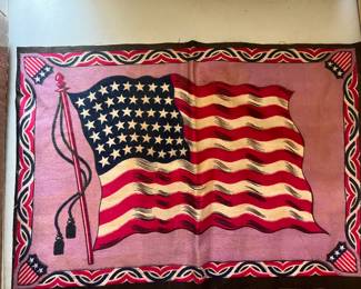 1900s 48 star tobacco felt flag
