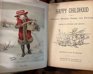 1893 Happy Childhood Original Stories, Poems and Pictures
