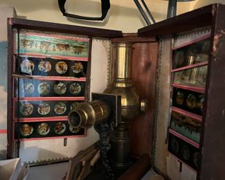Antique Magic Lantern Set