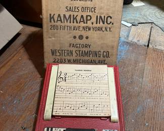 Antique Kamkap Tune-A-Toy with original box-Rare