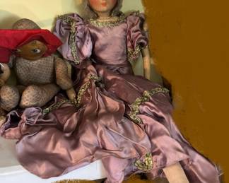 Antique French Blossom Boudoir Doll