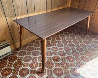 Mid-Century Rectangular Coffee Table (18"D x 40"W x 15"H)