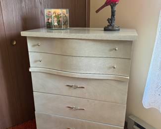 Mid-Century Kroehler 5 Drawer Sky Blue Dresser (18"D x 43"H x 32"W)