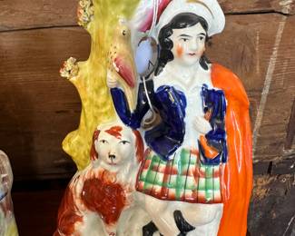 Highlander Hunter- Staffordshire vase