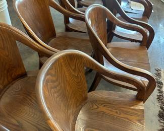 
The 'University Chair' was designed for the Lyndon B Johnson Library and Museum. Ward Bennett University Chair for Brickle Associates Made from solid blocks of ash, its graceful lines and sturdy structure welcomes you to sit with comfort and dignity.
