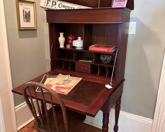 This is another shot of one of the desks showing you the hiding place up top.  