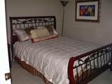 Queen Sz Sleigh Bed, Box & Mattress Set