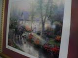 Chan Alexander "Central Park" Seriolithograph in color on paper. Signed in pencil, numbered