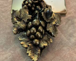 Brass grape door knocker