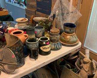 Stoneware art items