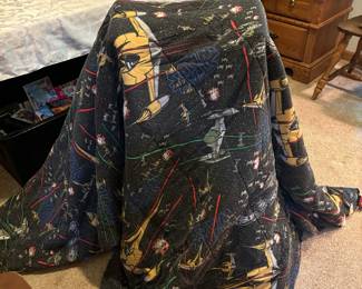 Other side of Star Trek comforter