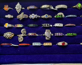 Sterling rings starting at $20 each
