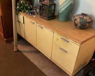 Mcm metal office cabinet! Would be great redone $25