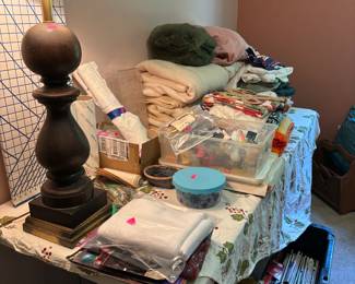 Table cloths and more blankets! 