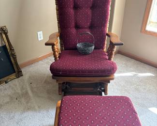 Nice glider  w/ footstool $65