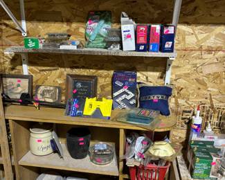 Lots of paint stain and other home improvement items