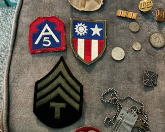 Vintage military badges and pins WW 2