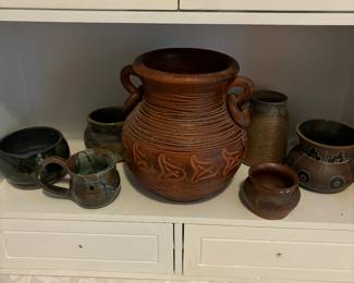 Several pieces of signed art pottery! Starting at $3