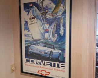 Several Corvette posters