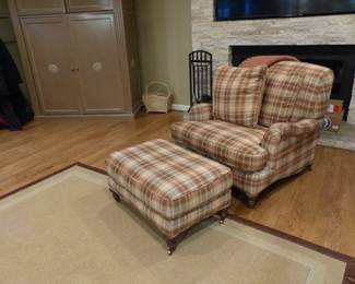 Club chair & ottoman