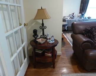 Side table, bric-a-brac